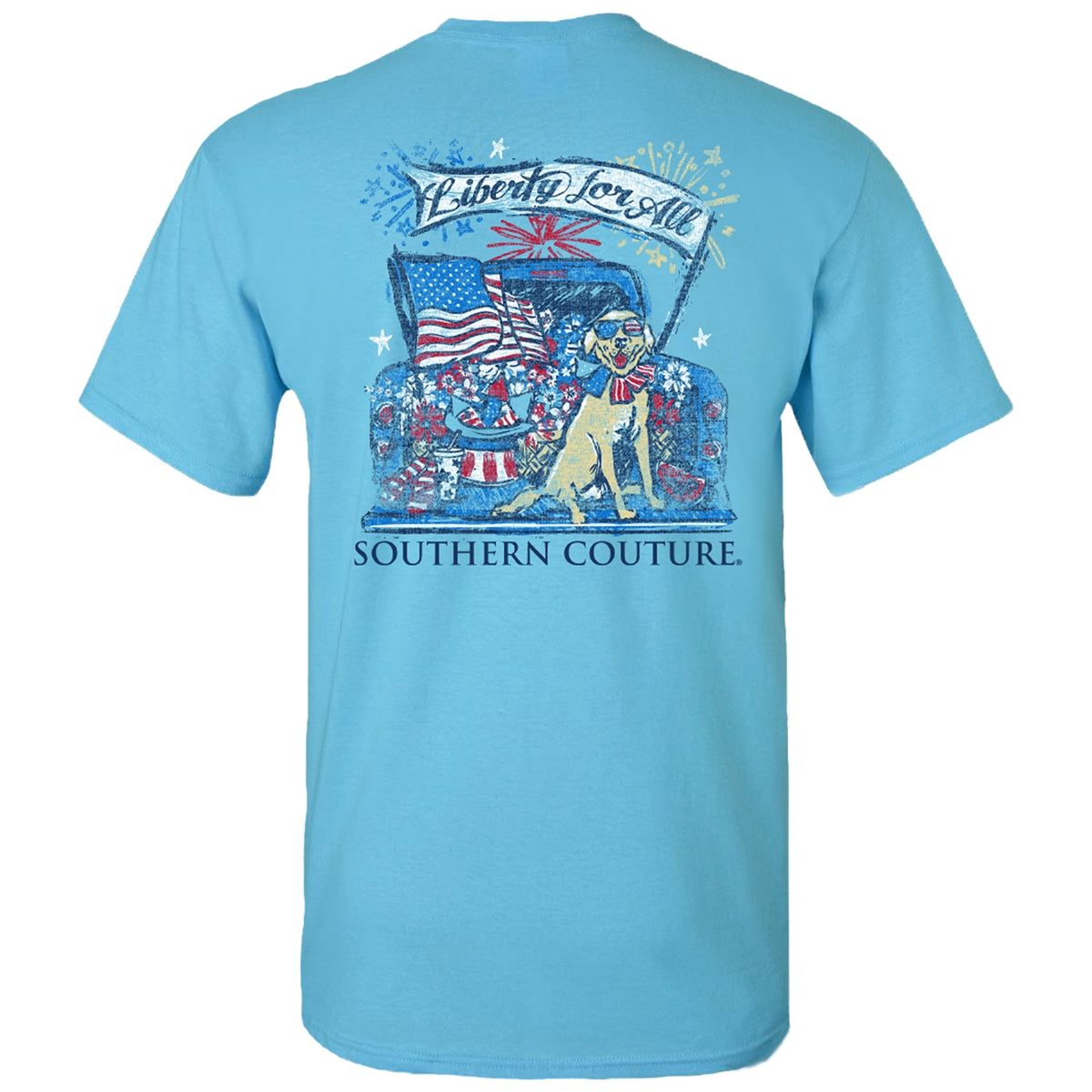 Southern Couture Classic Liberty For All USA T-Shirt