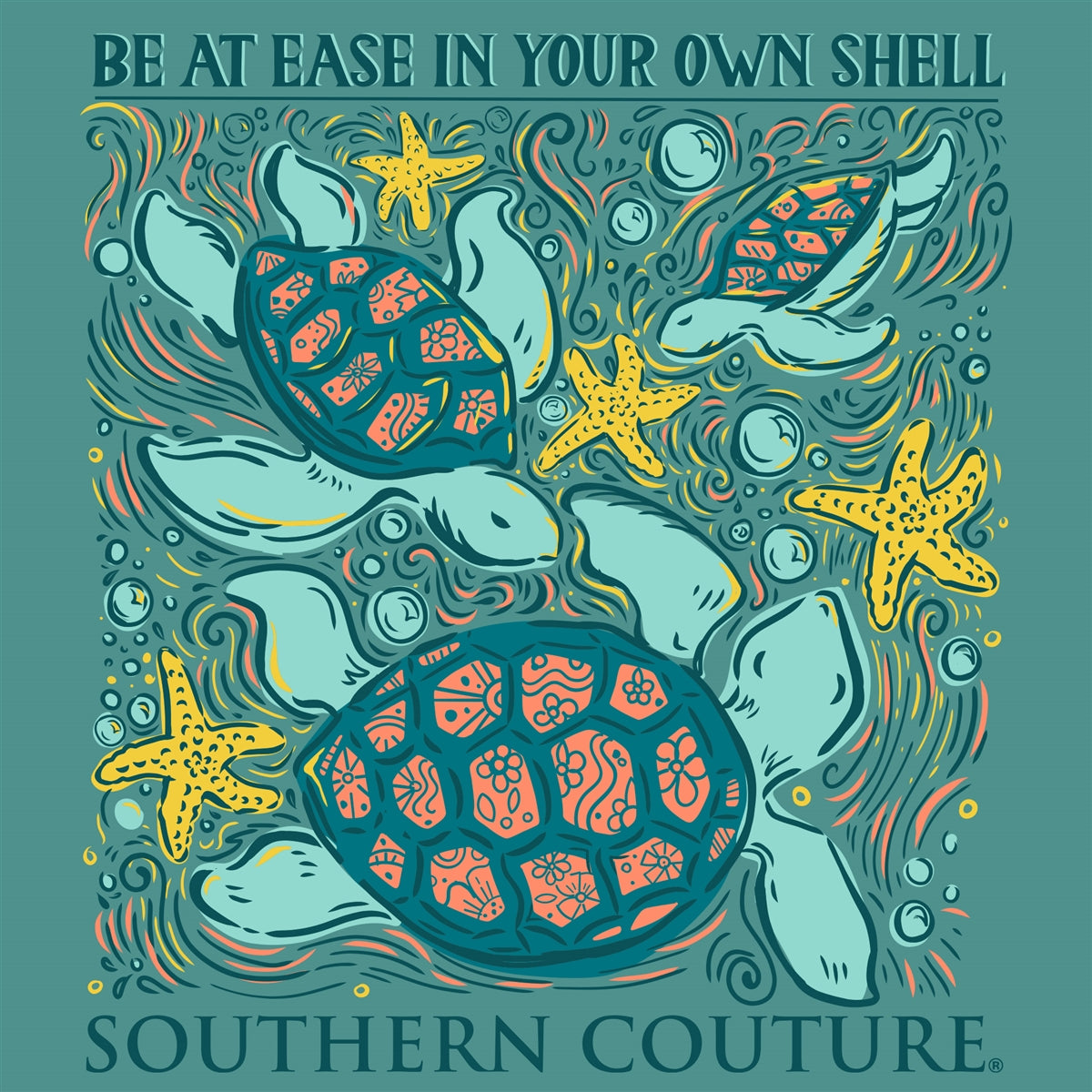 Southern Couture Own Shell Turtle Comfort Colors T-Shirt