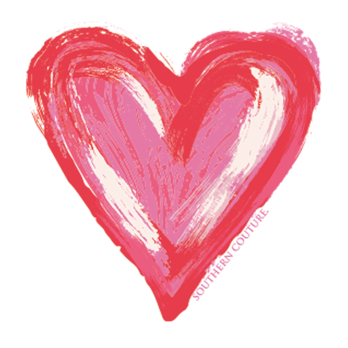 Southern Couture Soft Valentine Heart T-Shirt