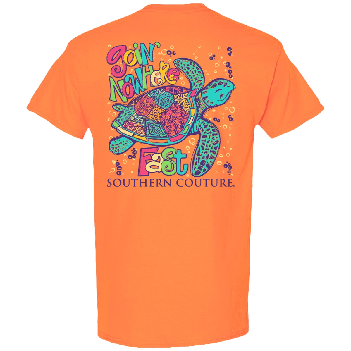 Southern Couture Classic Goin&#39; Nowhere Fast Turtle T-Shirt