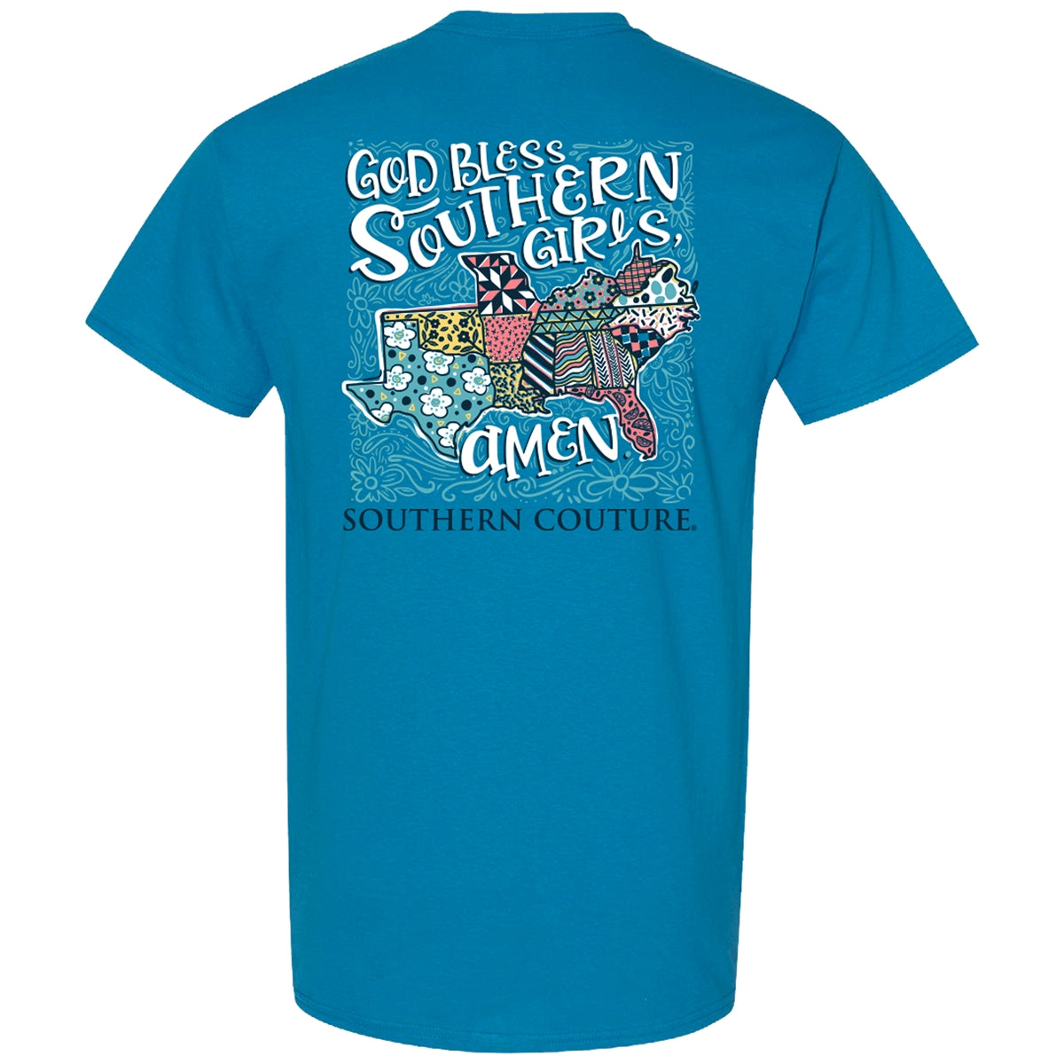 Southern Couture Classic God Bless Southern Girls T-Shirt