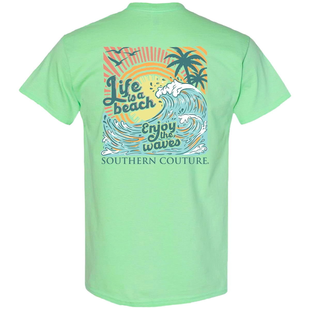 Southern Couture Classic Life's a Beach T-Shirt