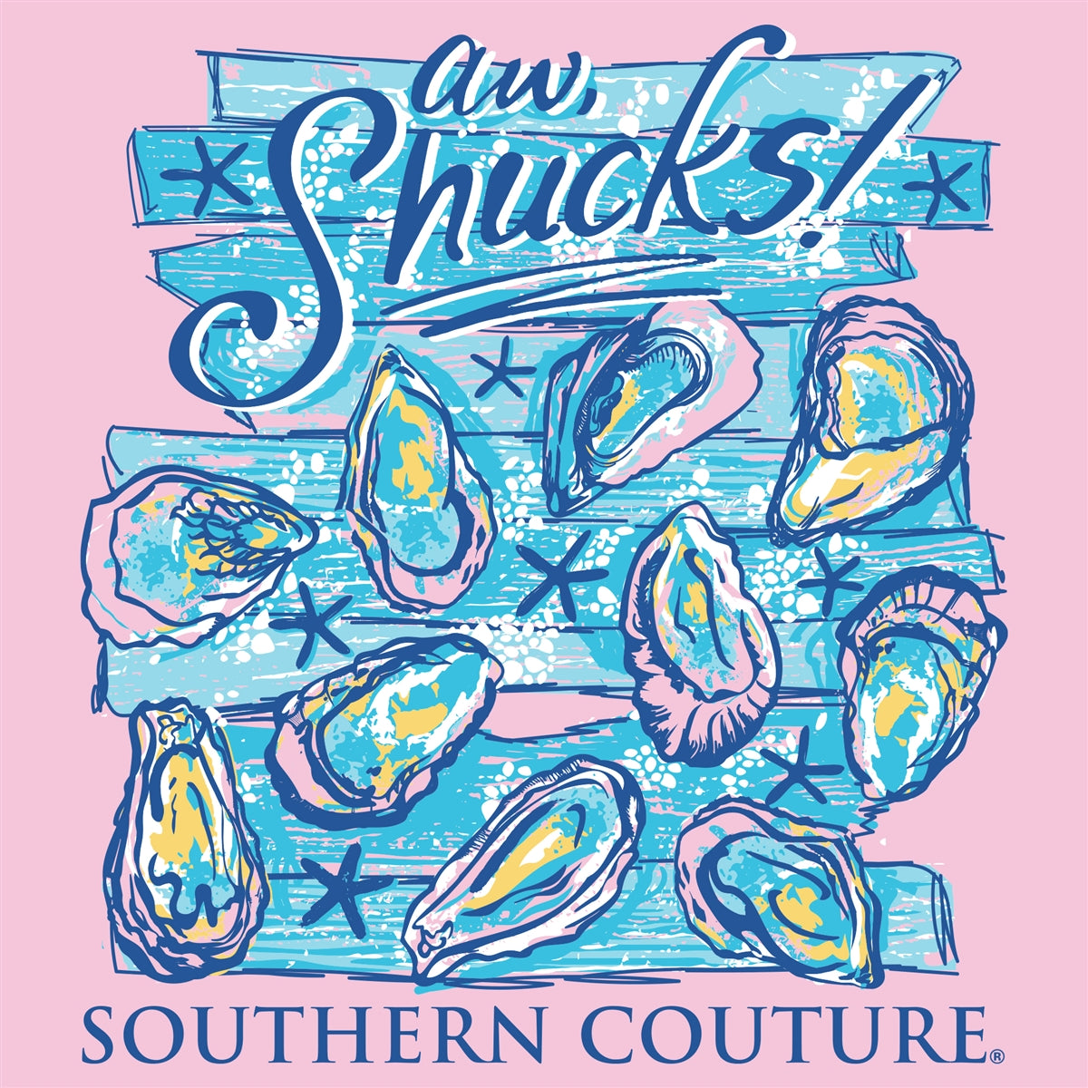 Southern Couture Aw Shucks Shells Comfort Colors T-Shirt