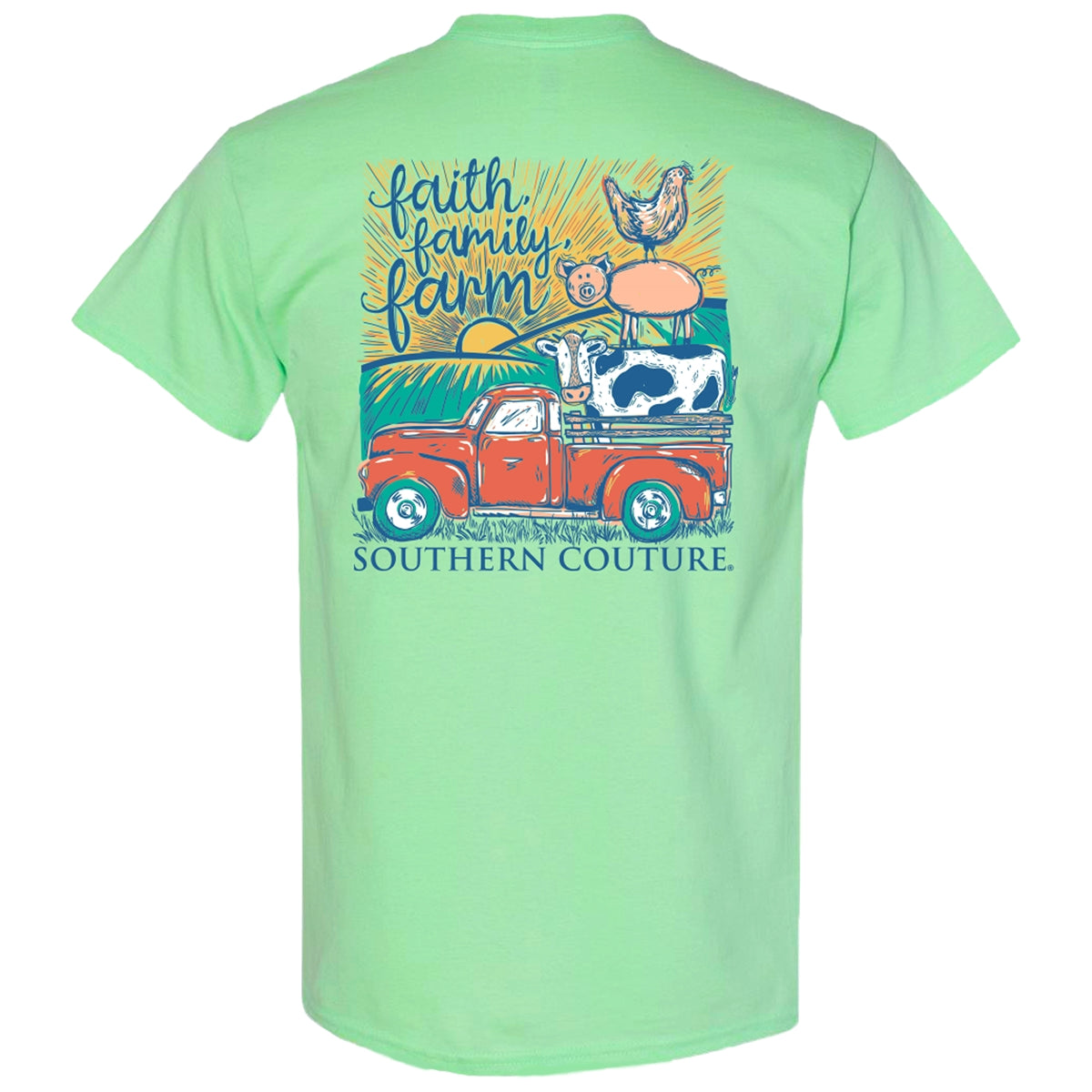 Southern Couture Classic Faith Family Farm T-Shirt