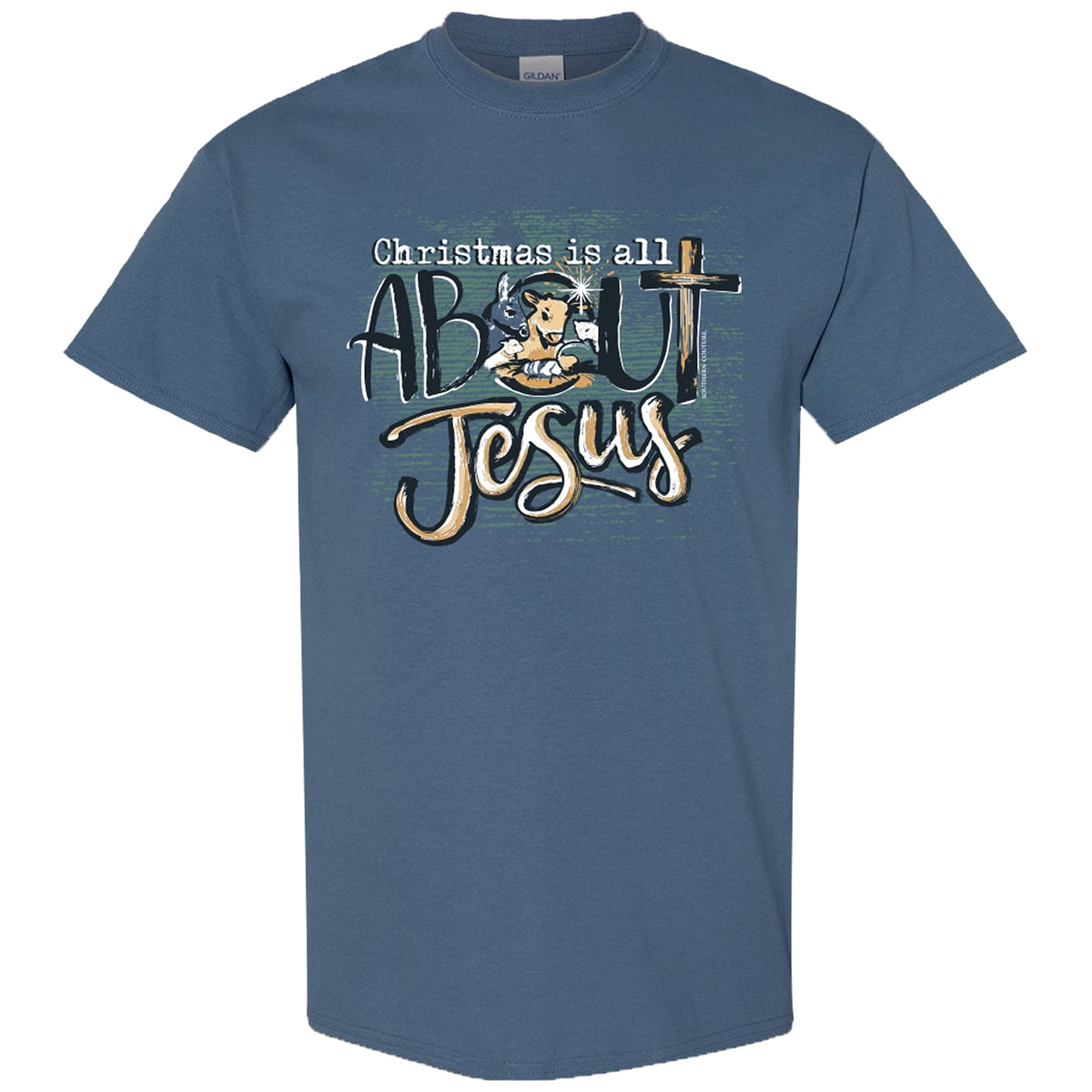 Southern Couture Christmas Is All About Jesus Soft T-Shirt