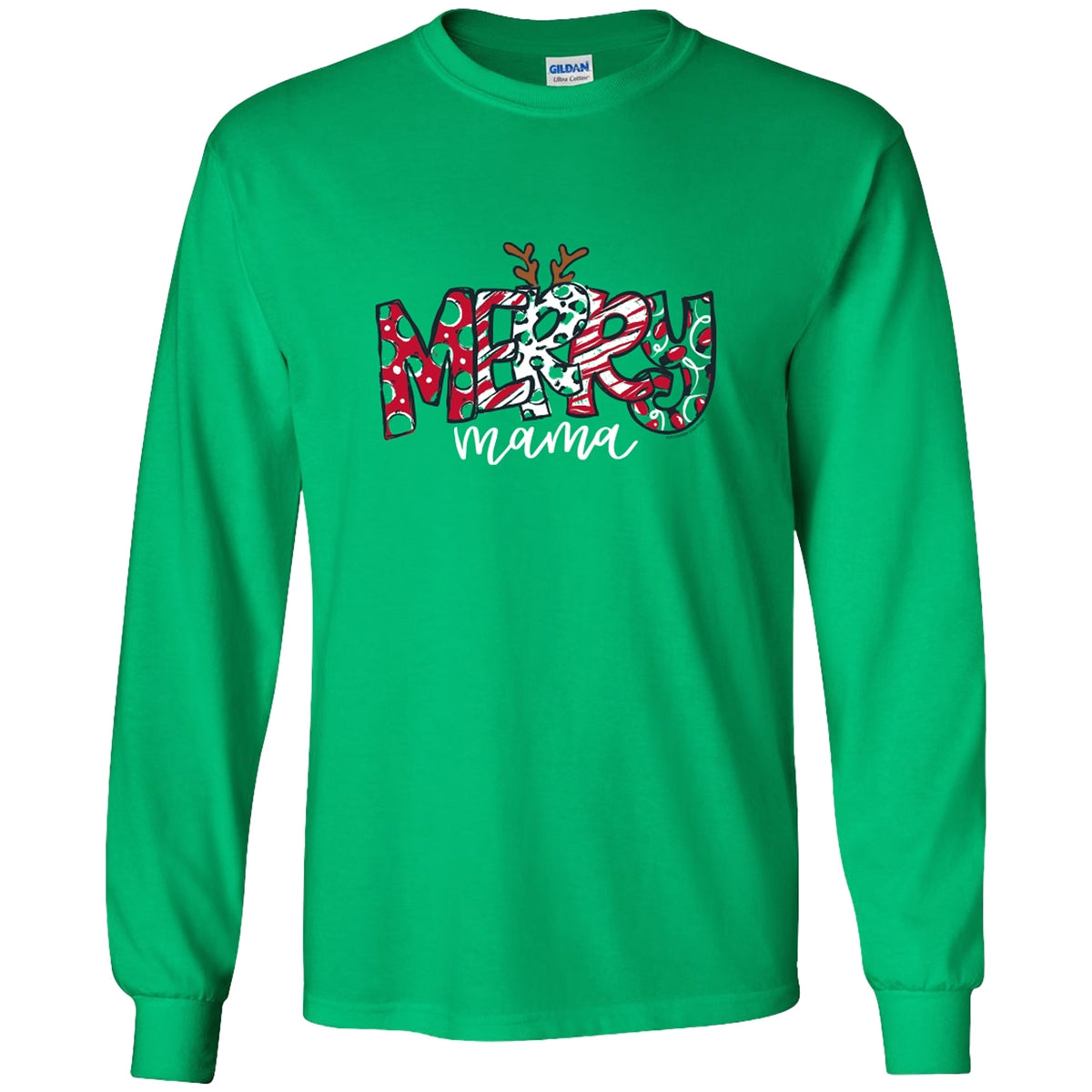 Southern Couture Merry Mama Holiday Soft Long Sleeve T-Shirt