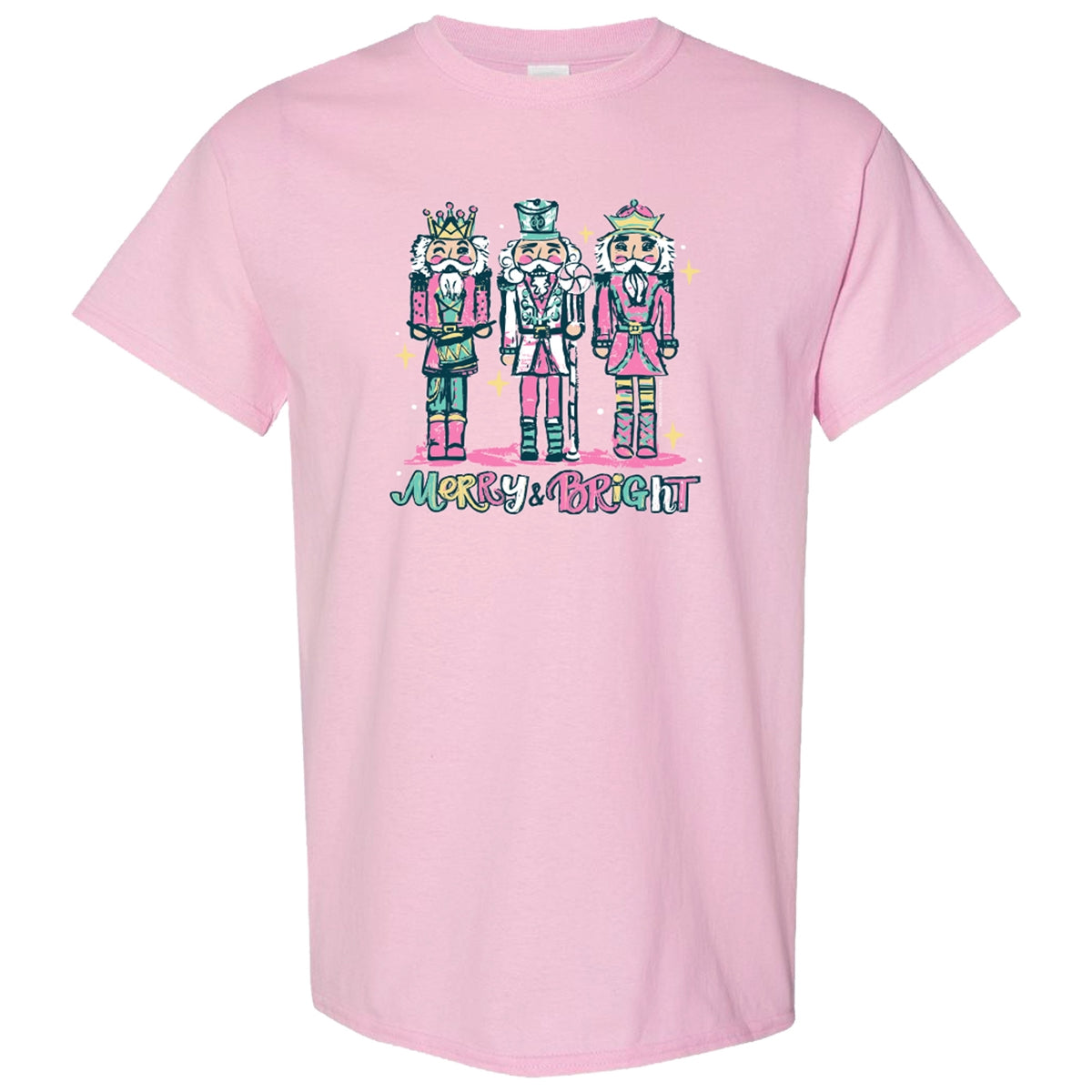 Southern Couture Merry &amp; Bright Nutcracker Holiday Soft T-Shirt