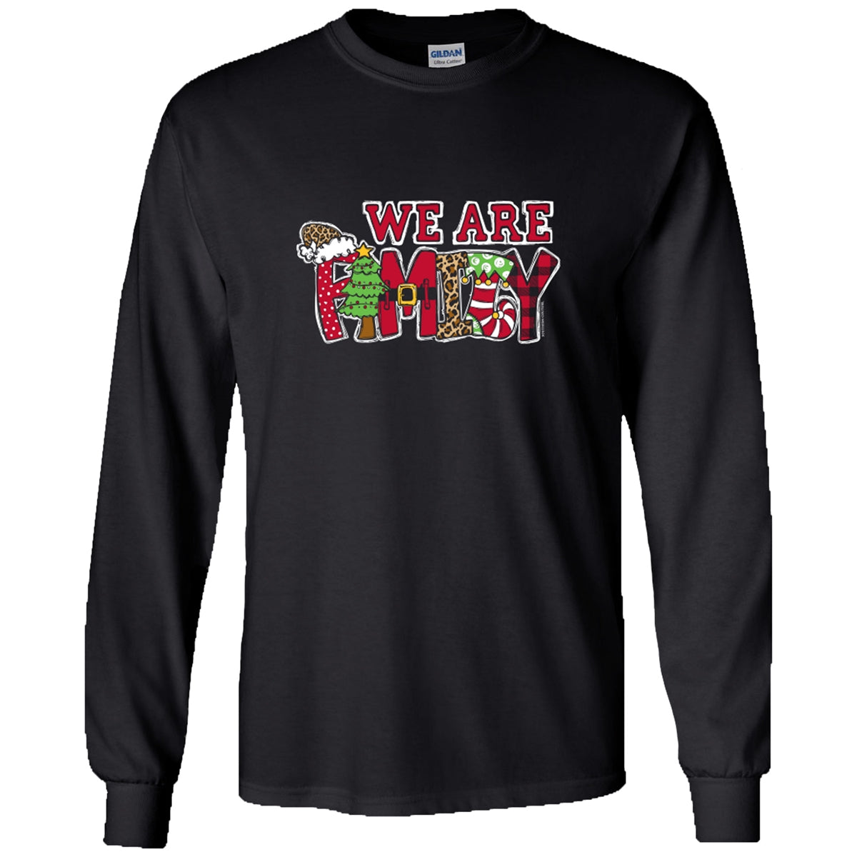 Southern Couture We Are Family Holiday Soft Long Sleeve T-Shirt