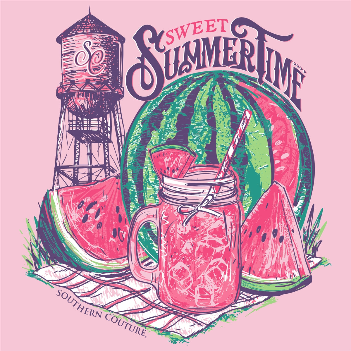 Southern Couture Classic Sweet Summertime T-Shirt