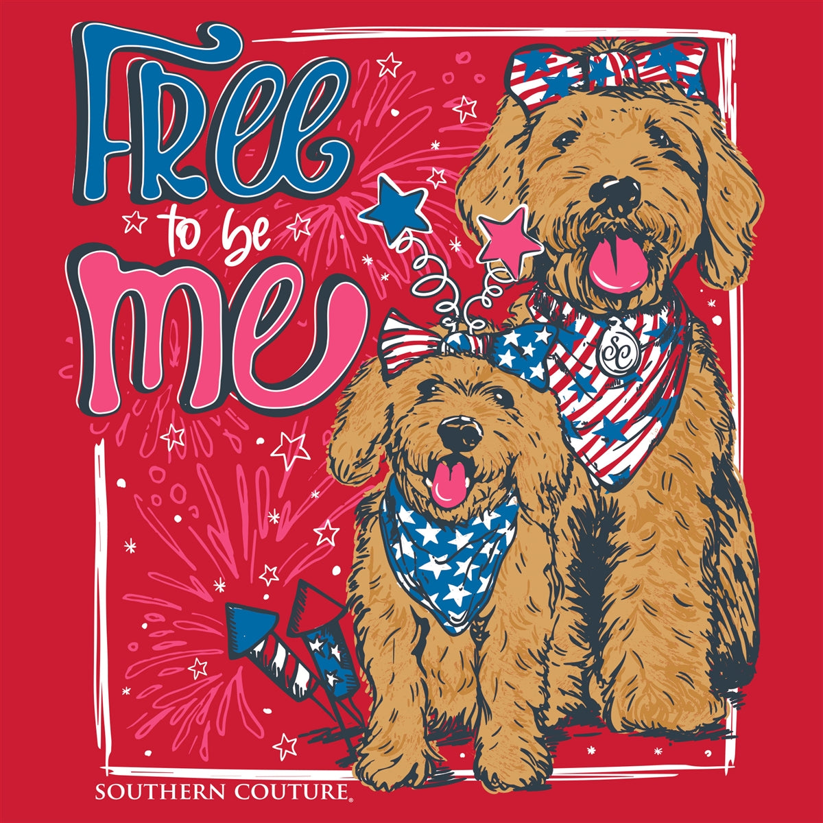 Southern Couture Classic Free To Be Me USA T-Shirt