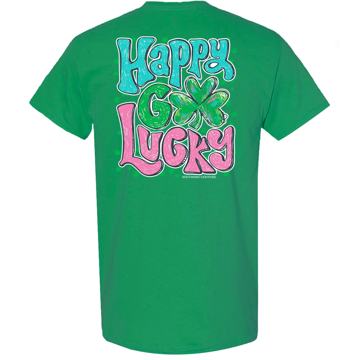 Southern Couture Classic Happy Go Lucky Irish T-Shirt