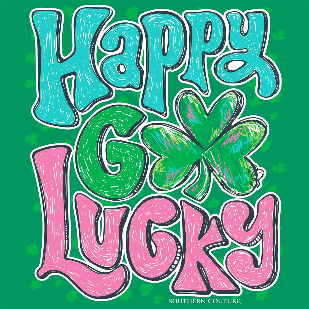 Southern Couture Classic Happy Go Lucky Irish T-Shirt