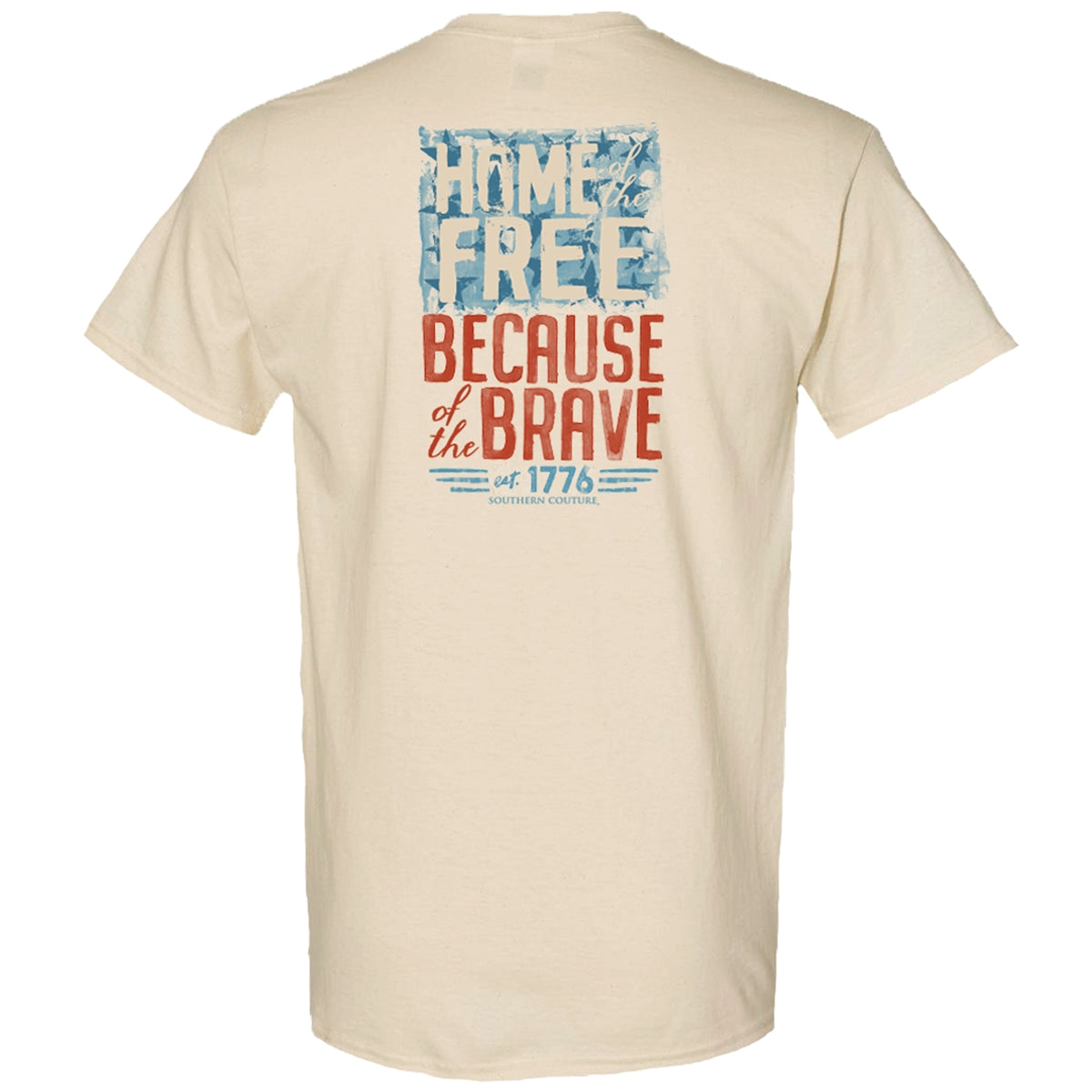 Southern Couture Classic Home Of The Free USA T-Shirt