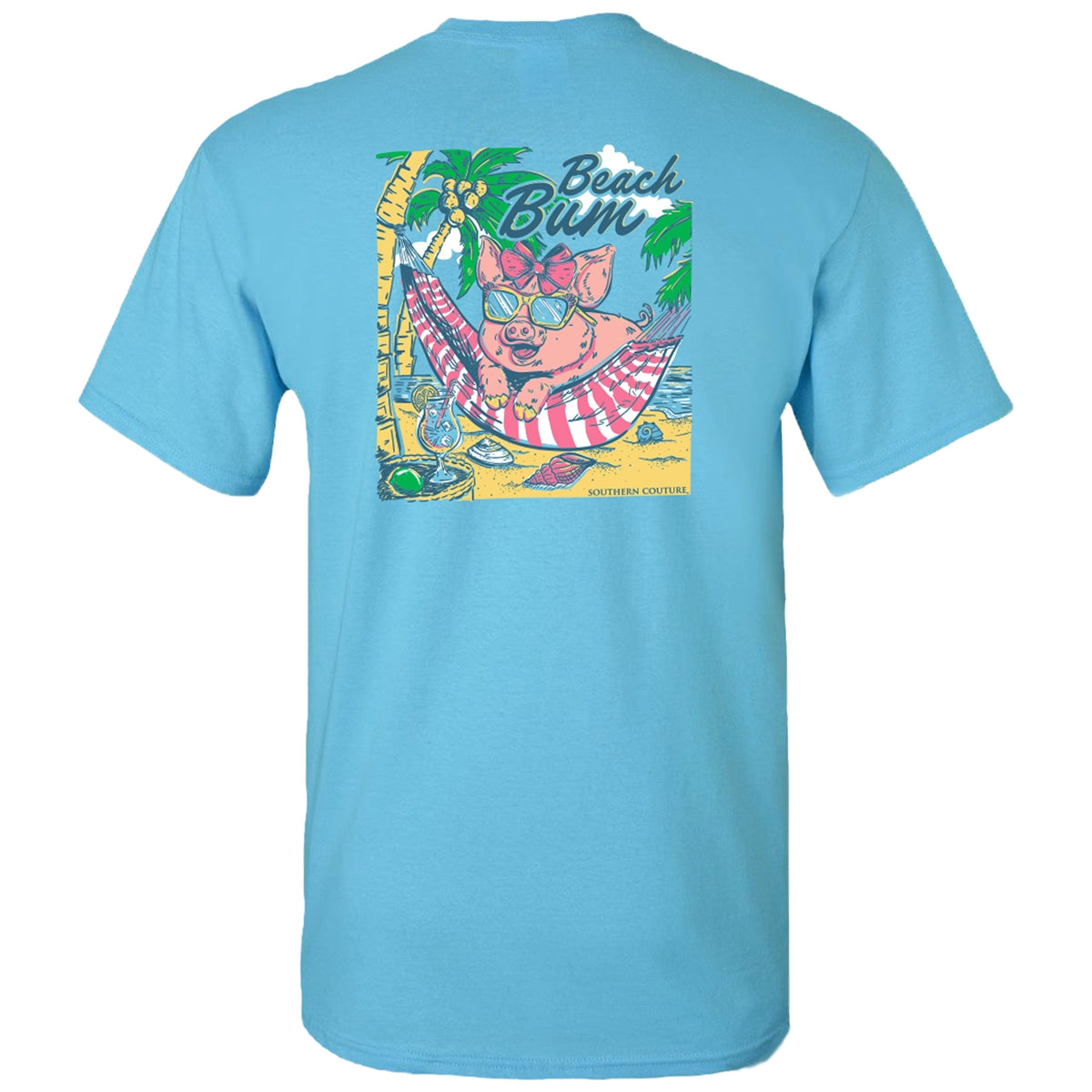 Southern Couture Classic Beach Pig T-Shirt