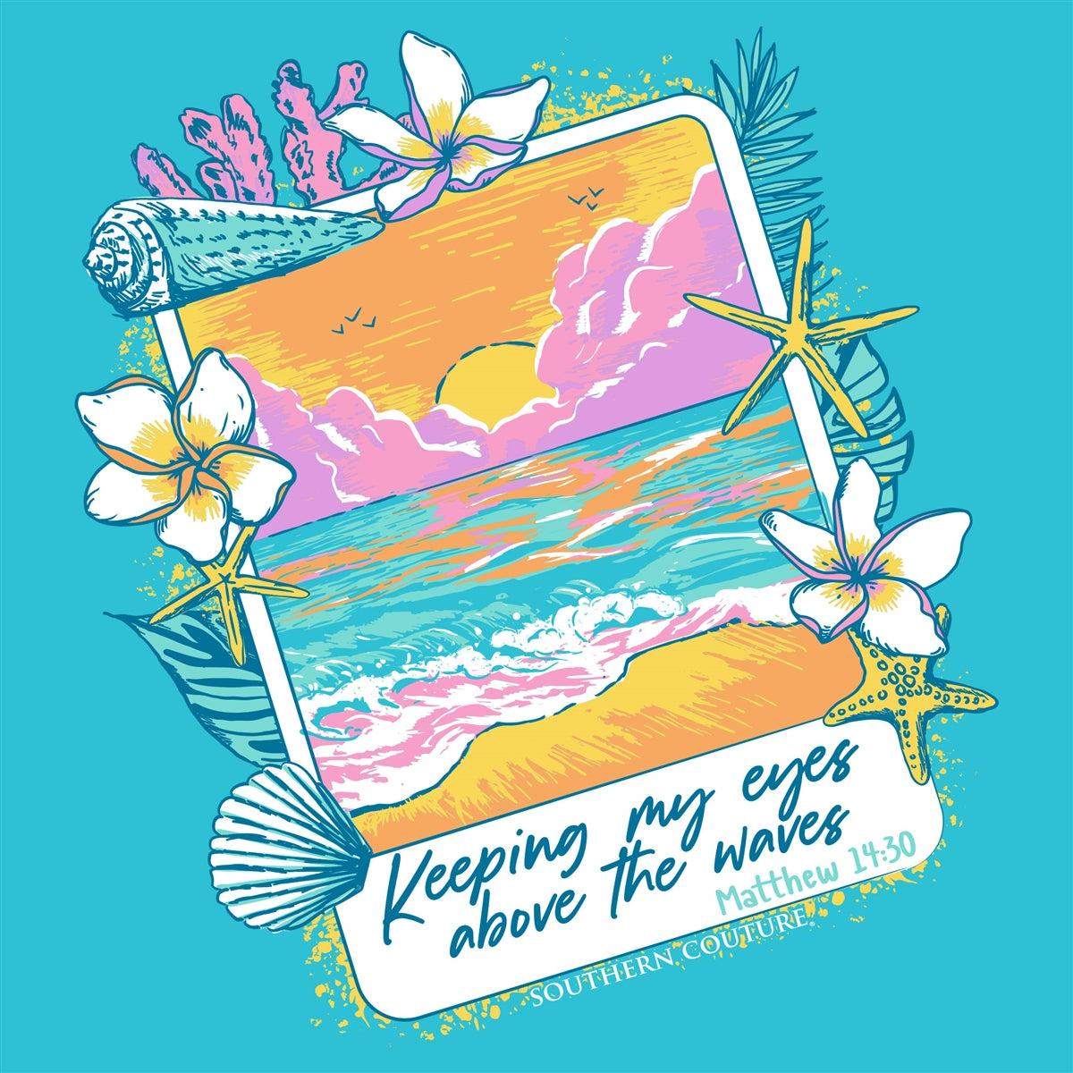 Southern Couture Keeping My Eyes Above Comfort Colors T-Shirt