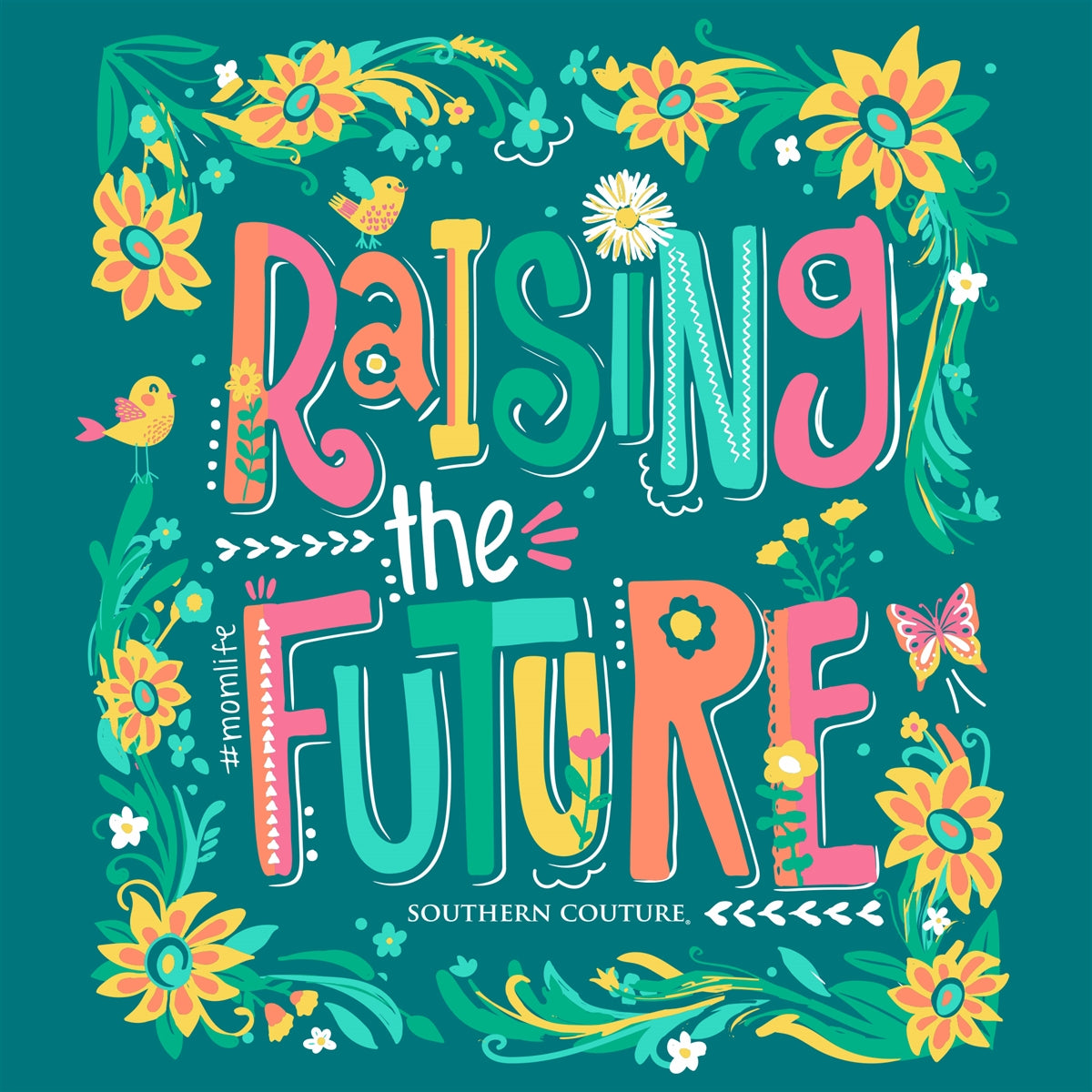 Southern Couture Classic Raising The Future Mom T-Shirt