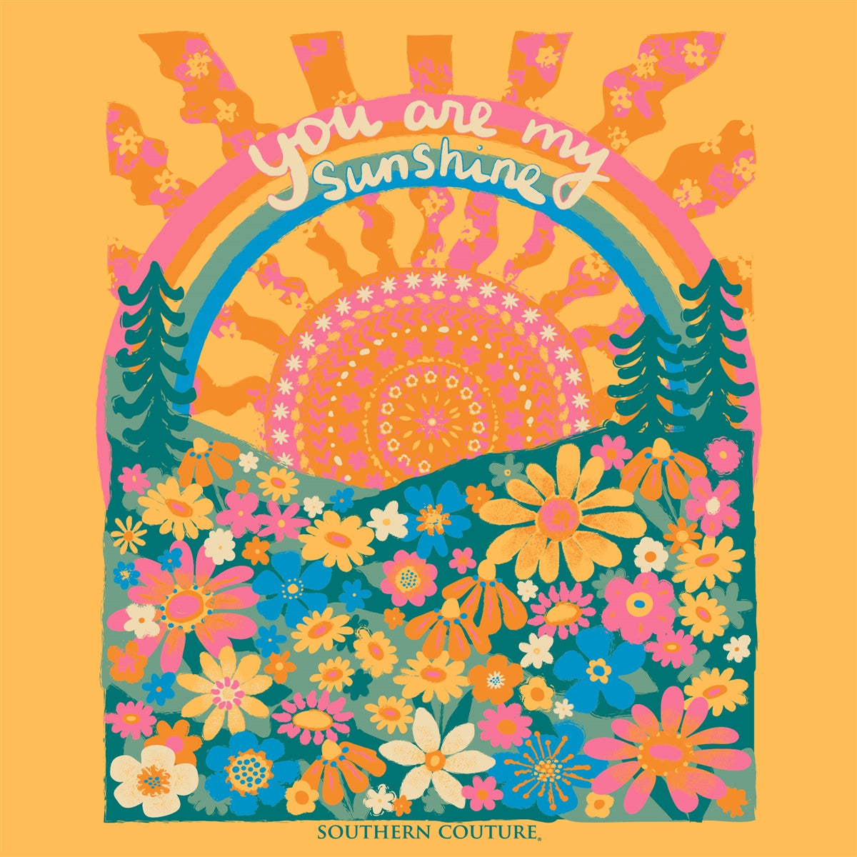 Southern Couture You Are My Sunshine Comfort Colors T-Shirt