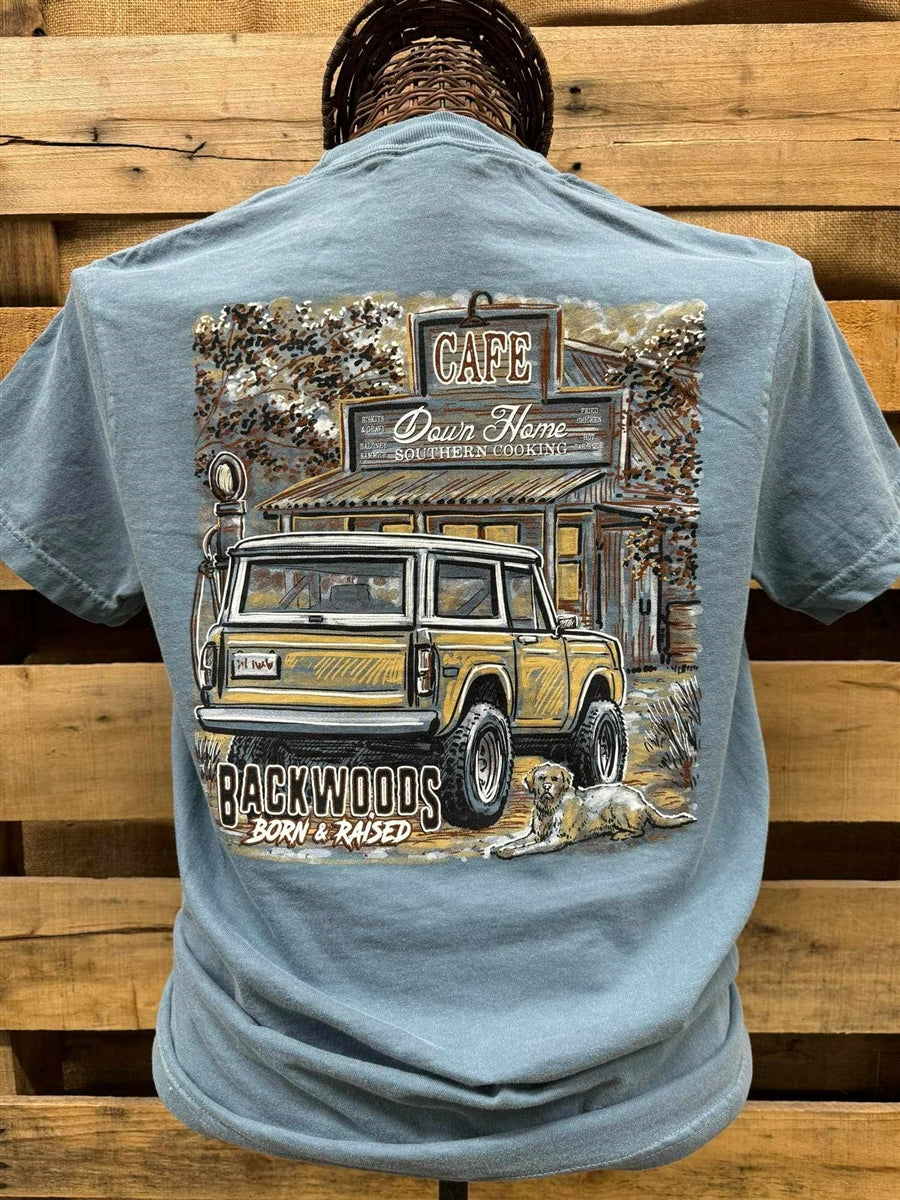 Backwoods Born & Raised Cafe Comfort Colors Unisex T-Shirt