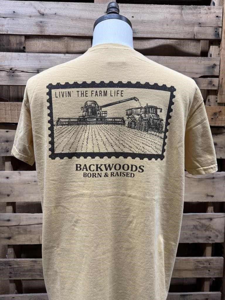 Backwoods Born & Raised Farm Comfort Colors Unisex T-Shirt