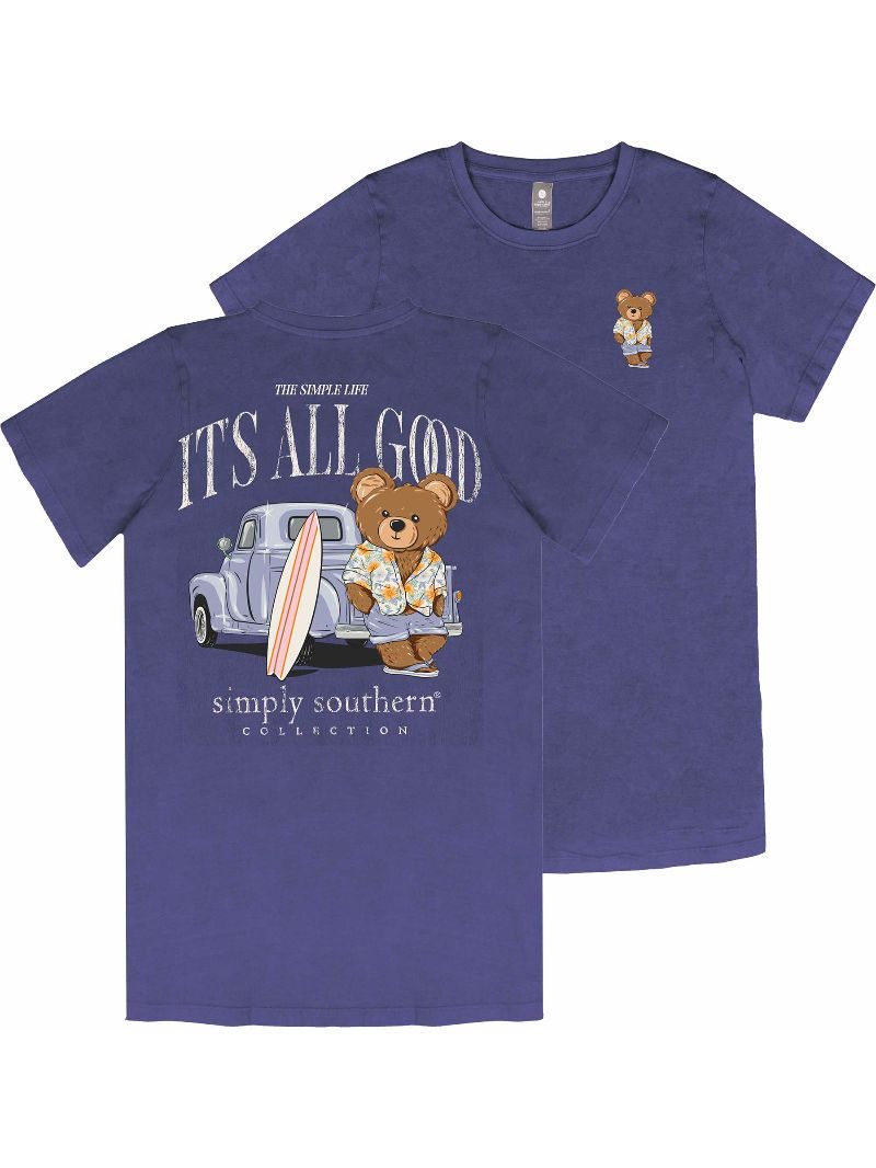 Simply Southern All Good Washed Navy T-Shirt