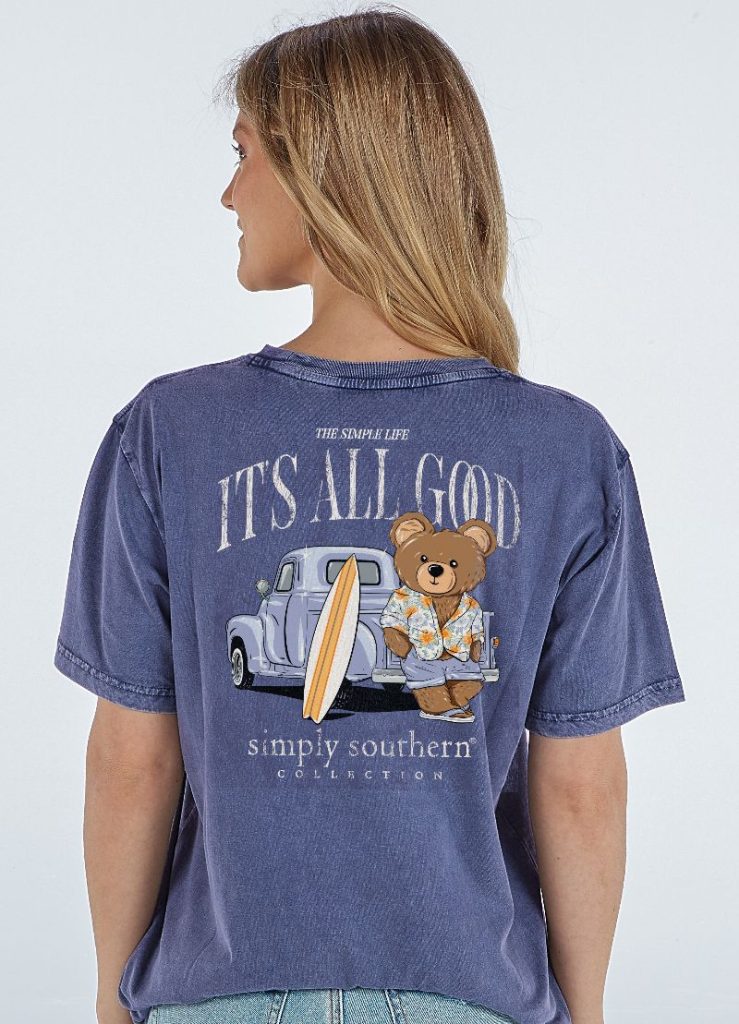 Simply Southern All Good Washed Navy T-Shirt
