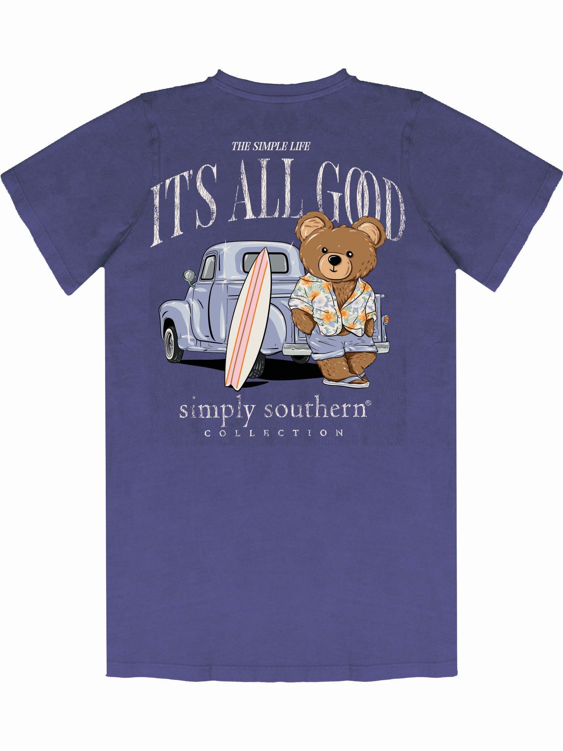 Simply Southern All Good Washed Navy T-Shirt