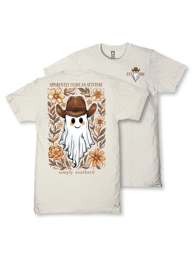 Simply Southern Have An Attitude Ghost Fall T-Shirt