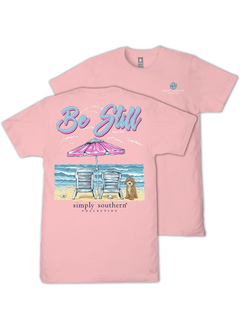 Simply Southern Be Still Beach Tearose T-Shirt