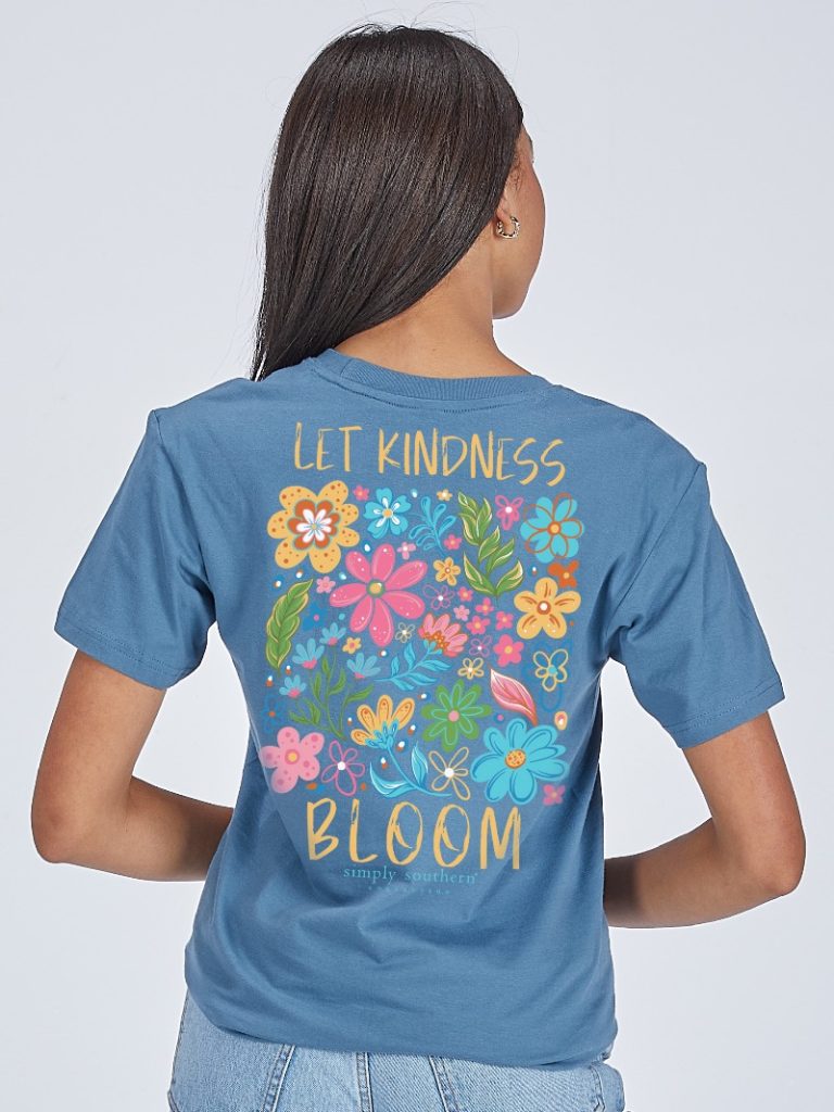 Simply Southern Kindness Blooms Flowers T-Shirt