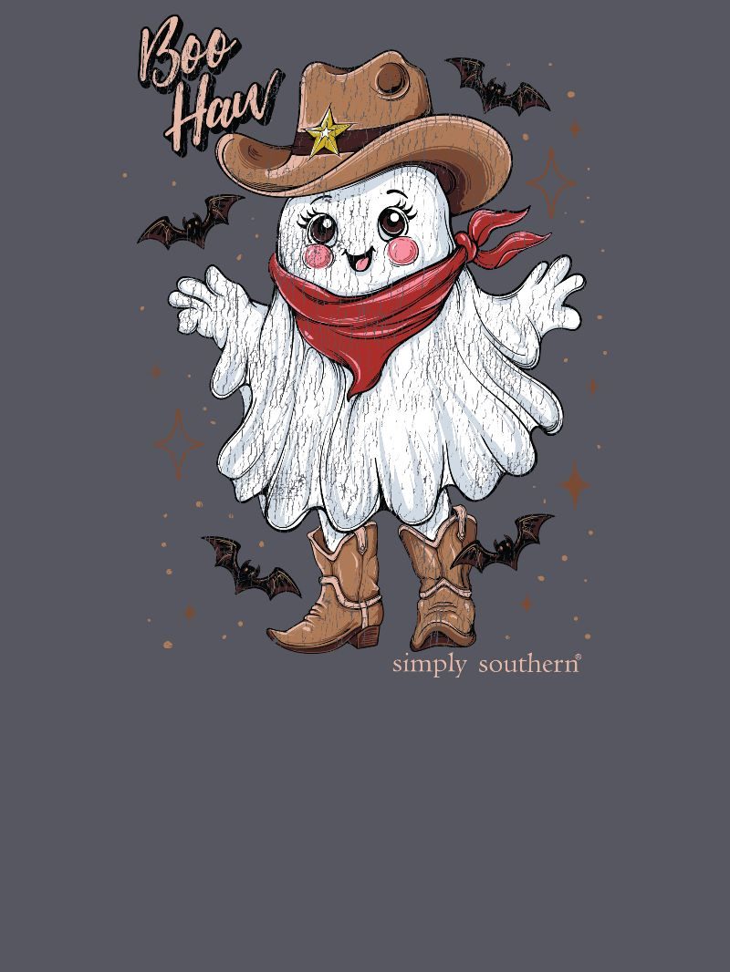 Simply Southern Boo Haw Western Ghost Fall T-Shirt