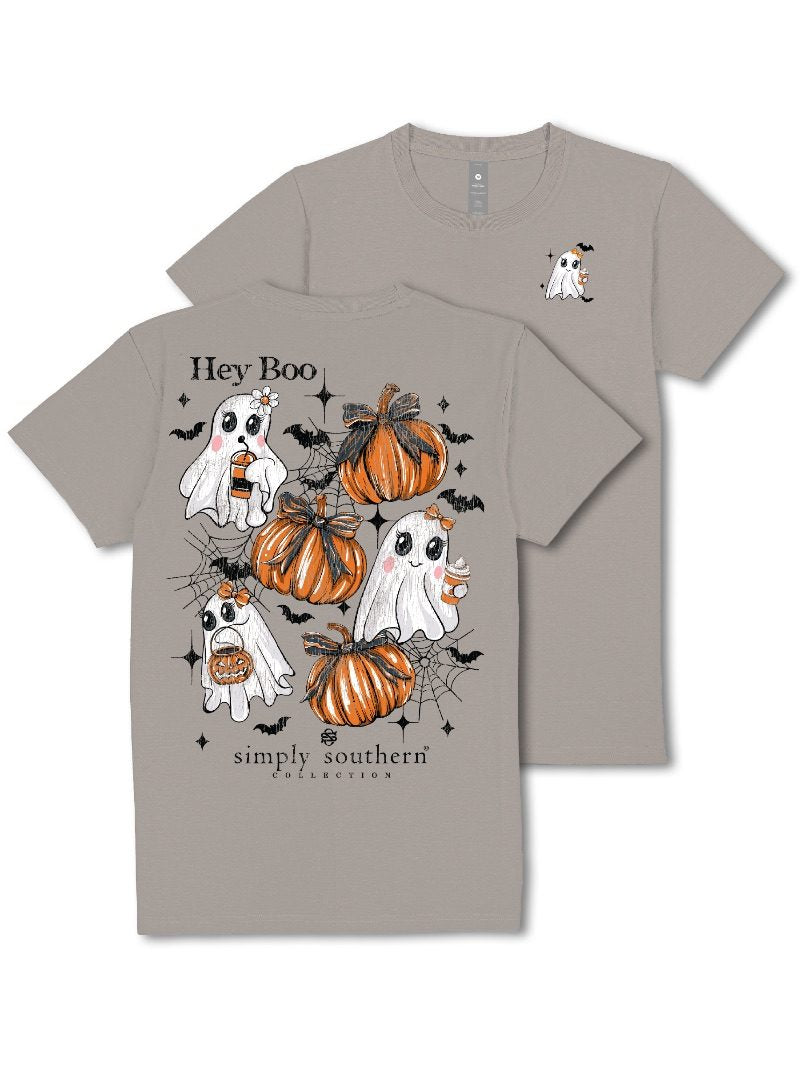 Simply Southern Hey Boo Fall Washed Shadow T-Shirt
