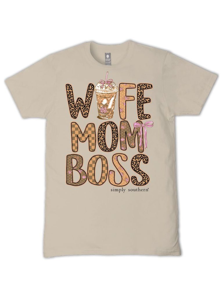 Simply Southern Mom Boss Clay T-Shirt