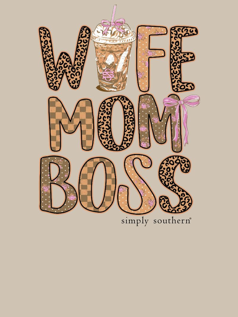 Simply Southern Mom Boss Clay T-Shirt