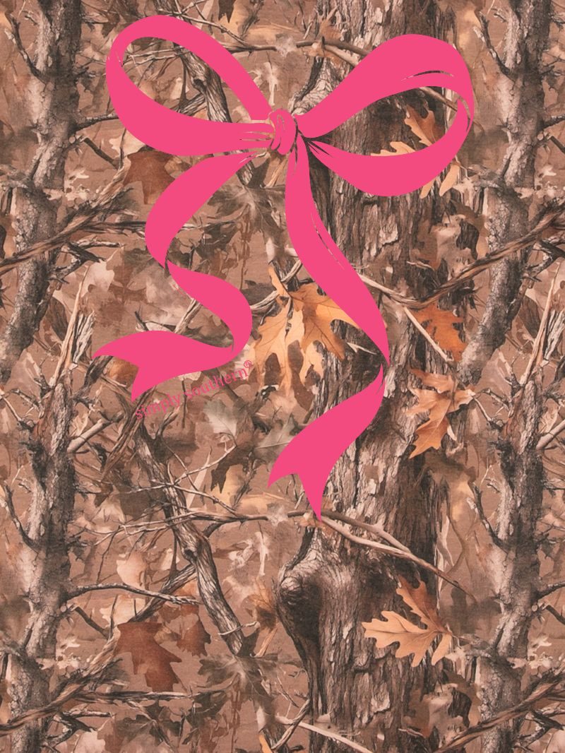 Simply Southern Pink Bow Camo T-Shirt