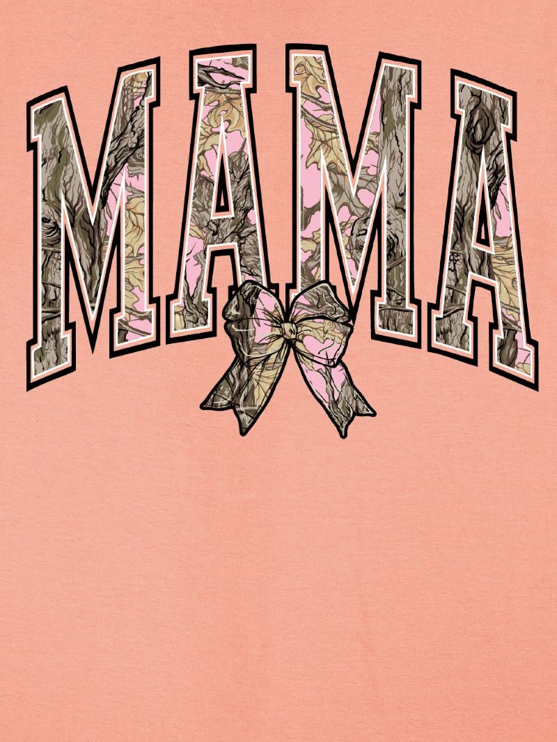 Simply Southern Camo Bow Mama T-Shirt
