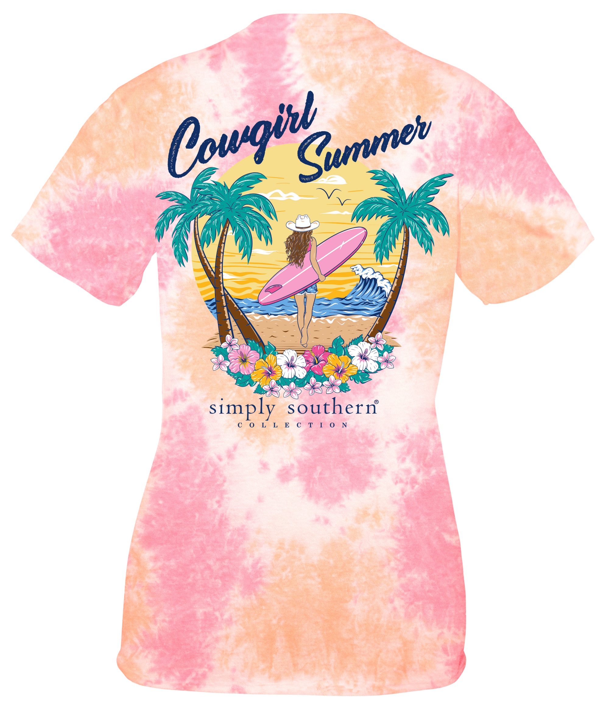 Simply Southern Cow Girl Summer Tie Dye T-Shirt