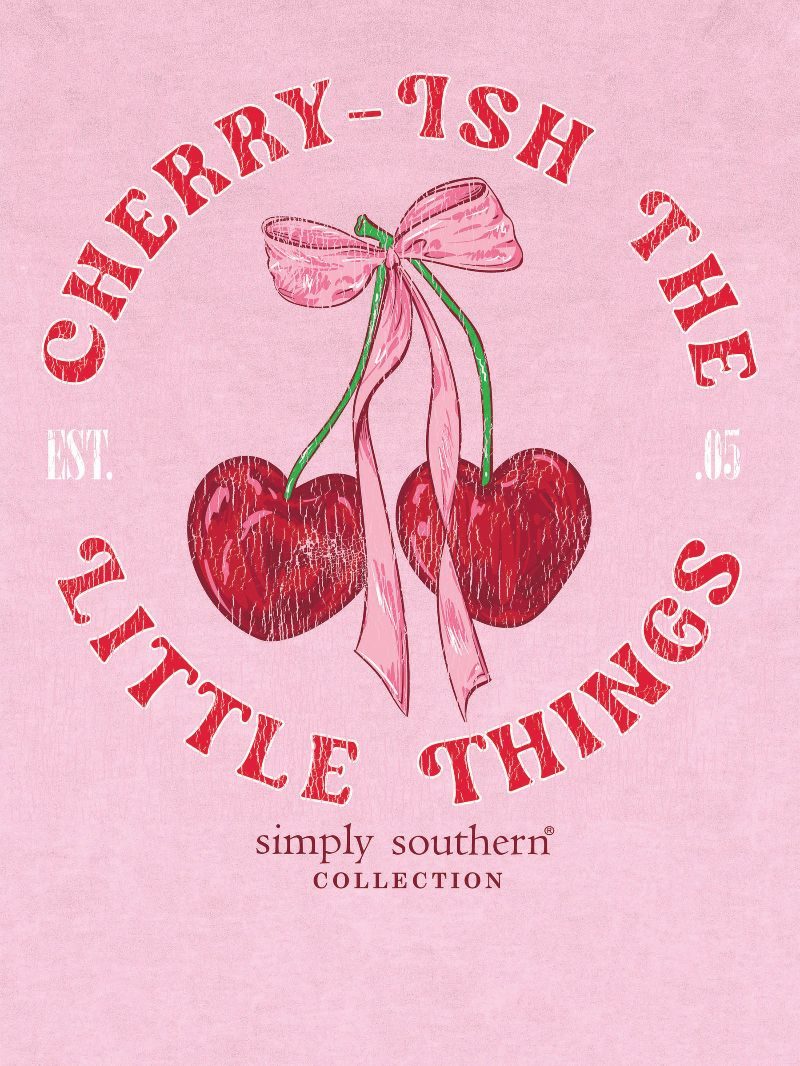 Simply Southern Cherry-ish Washed Pink T-Shirt
