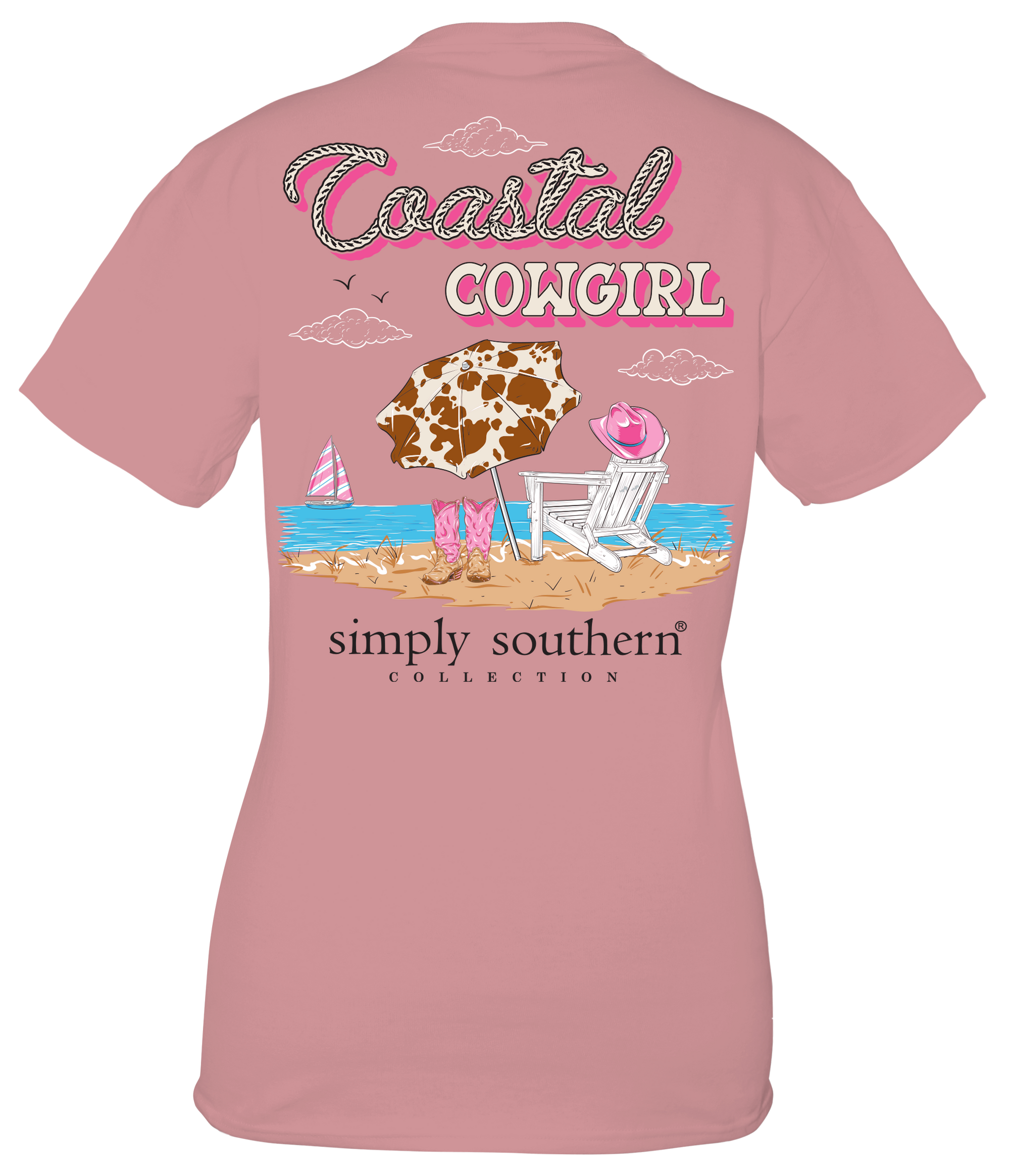 Simply Southern Coastal Cowgirl Beach T-Shirt