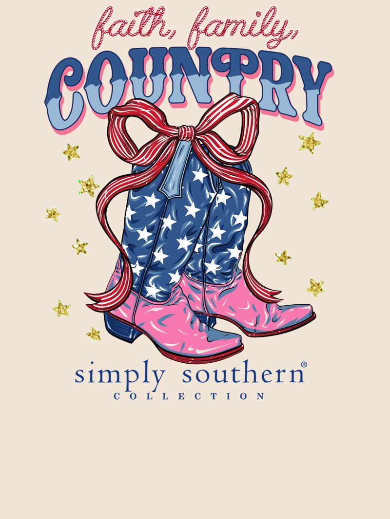 Simply Southern USA Country Boots T-Shirt