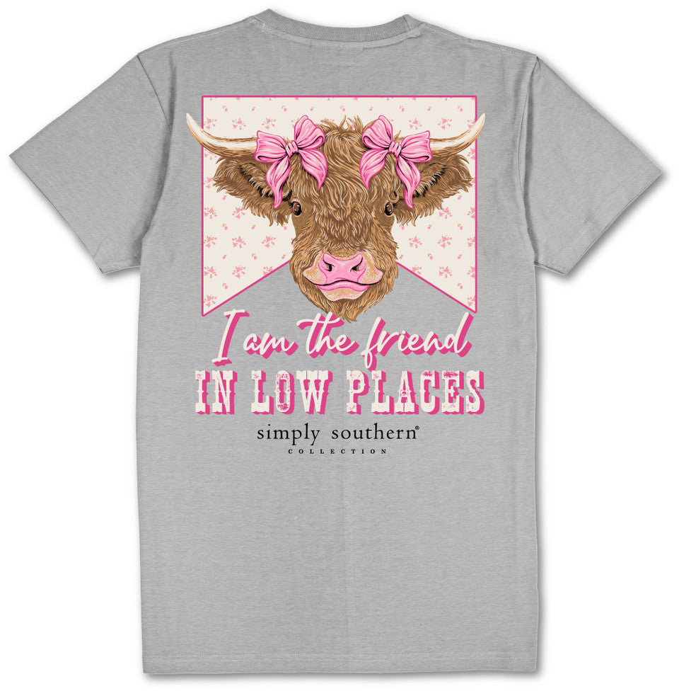 Simply Southern Cow Friend Bow T-Shirt