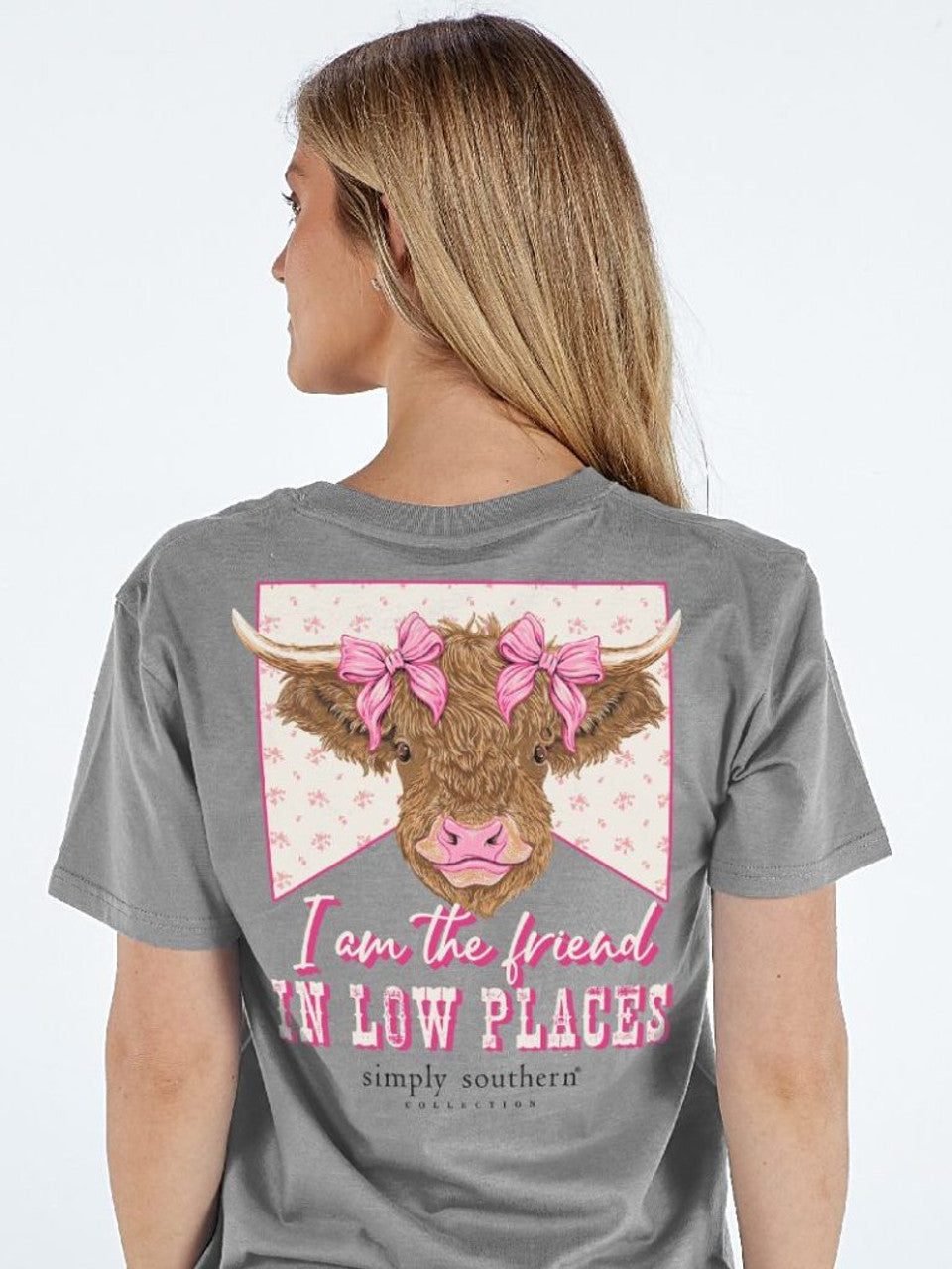 Simply Southern Cow Friend Bow T-Shirt