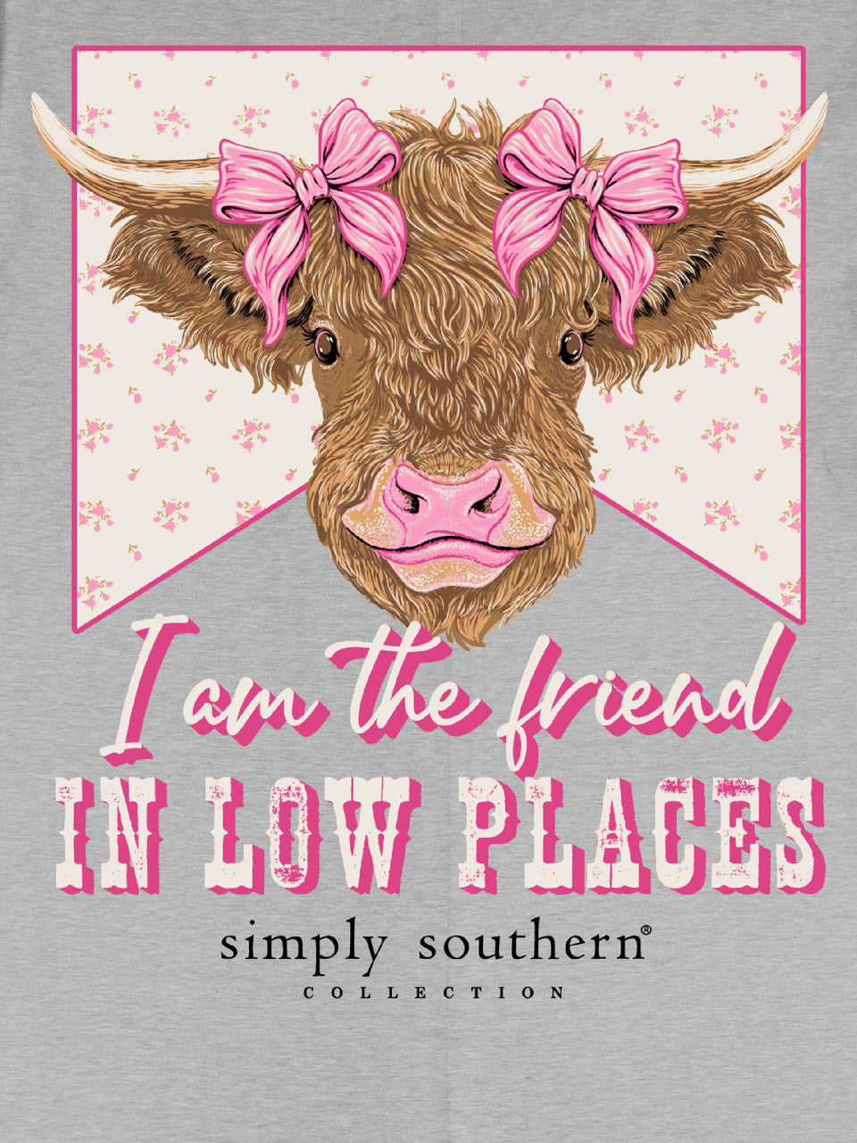 Simply Southern Cow Friend Bow T-Shirt