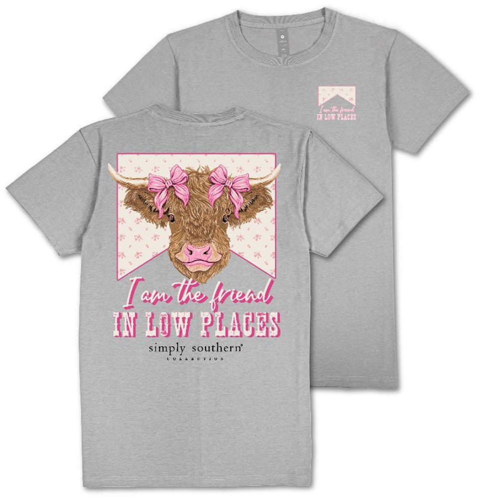 Simply Southern Cow Friend Bow T-Shirt