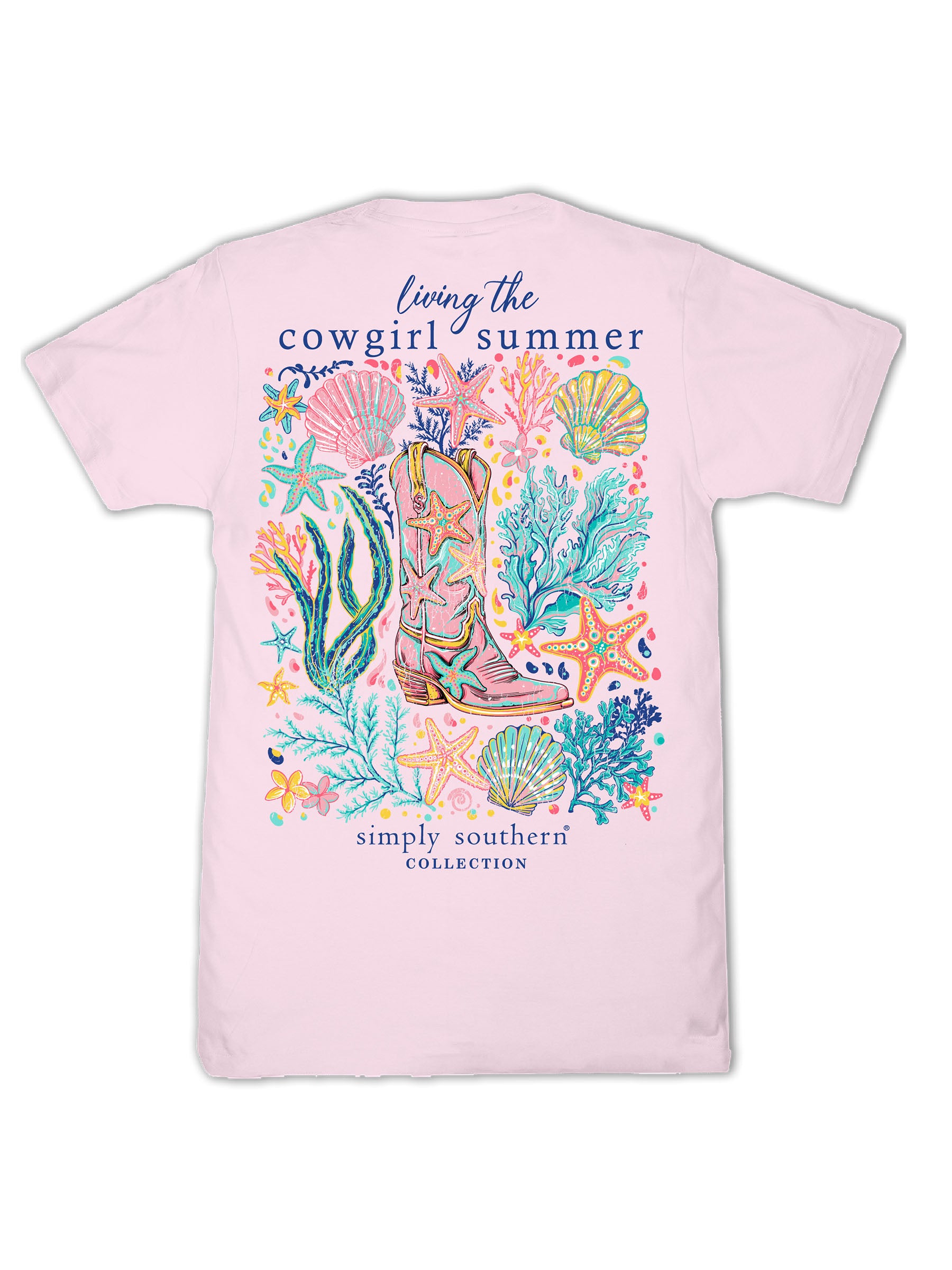 Simply Southern Cowgirl Summer Peony T-Shirt