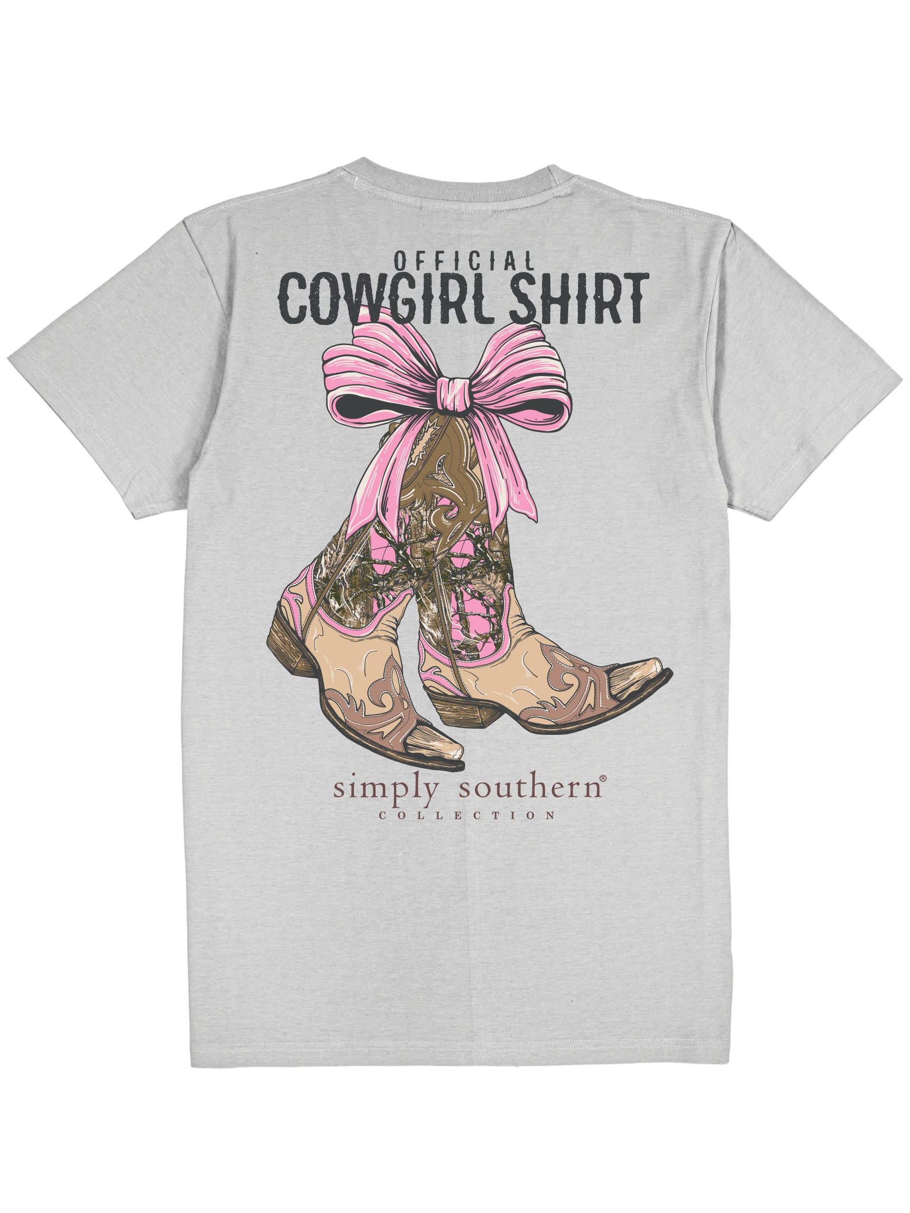 Simply Southern Cowgirl Boots Bow T-Shirt