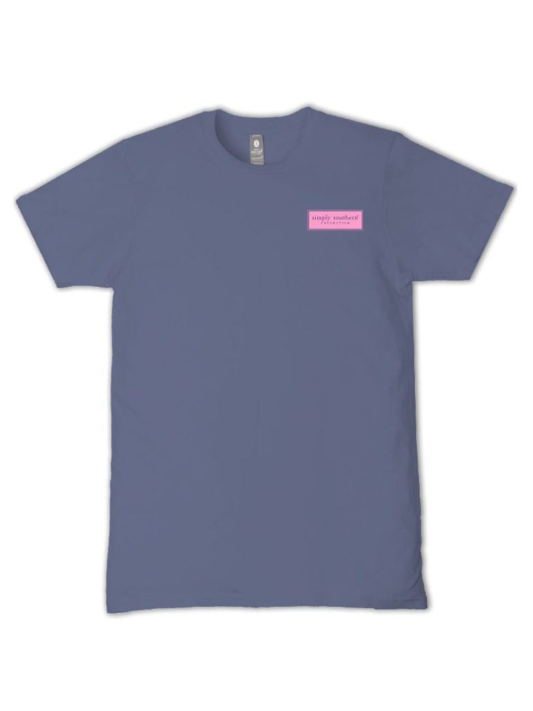 Simply Southern Desire Stamp Collage Denim T-Shirt - SimplyCuteTees