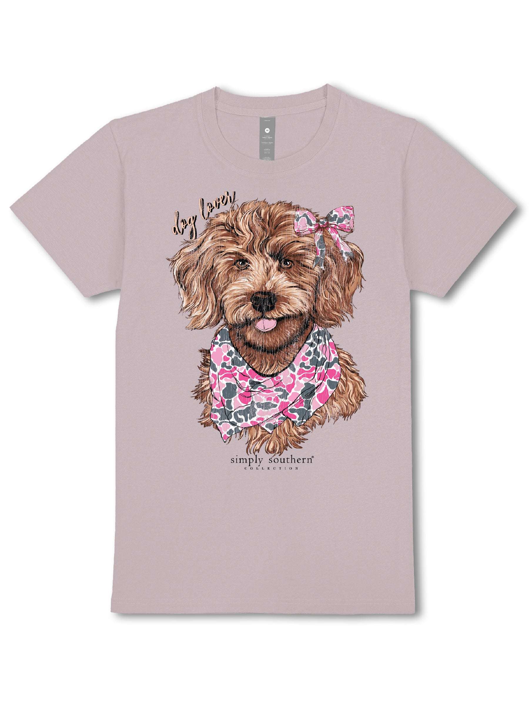 Simply Southern Dog Camo Bow T-Shirt
