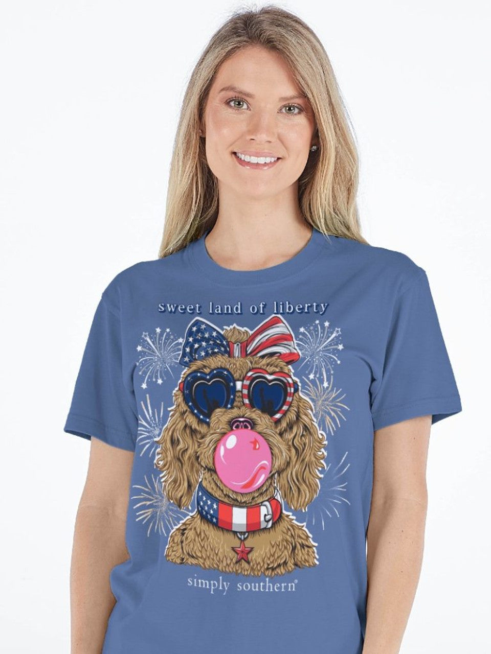 Simply Southern Liberty Dog USA T-Shirt