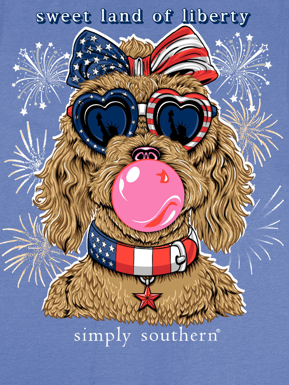 Simply Southern Liberty Dog USA T-Shirt