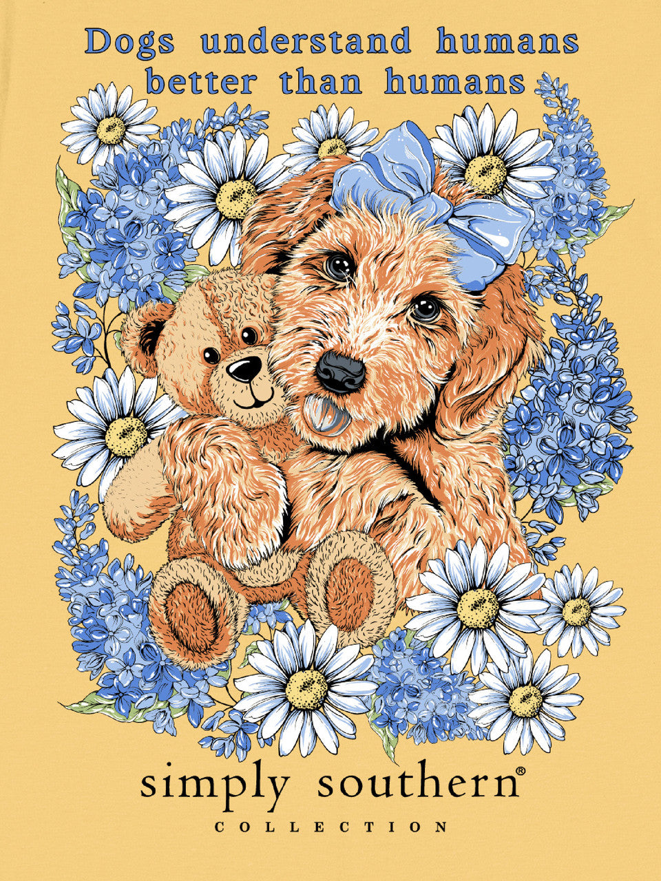 Simply Southern Dog Teddy Yellow Whiz T-Shirt